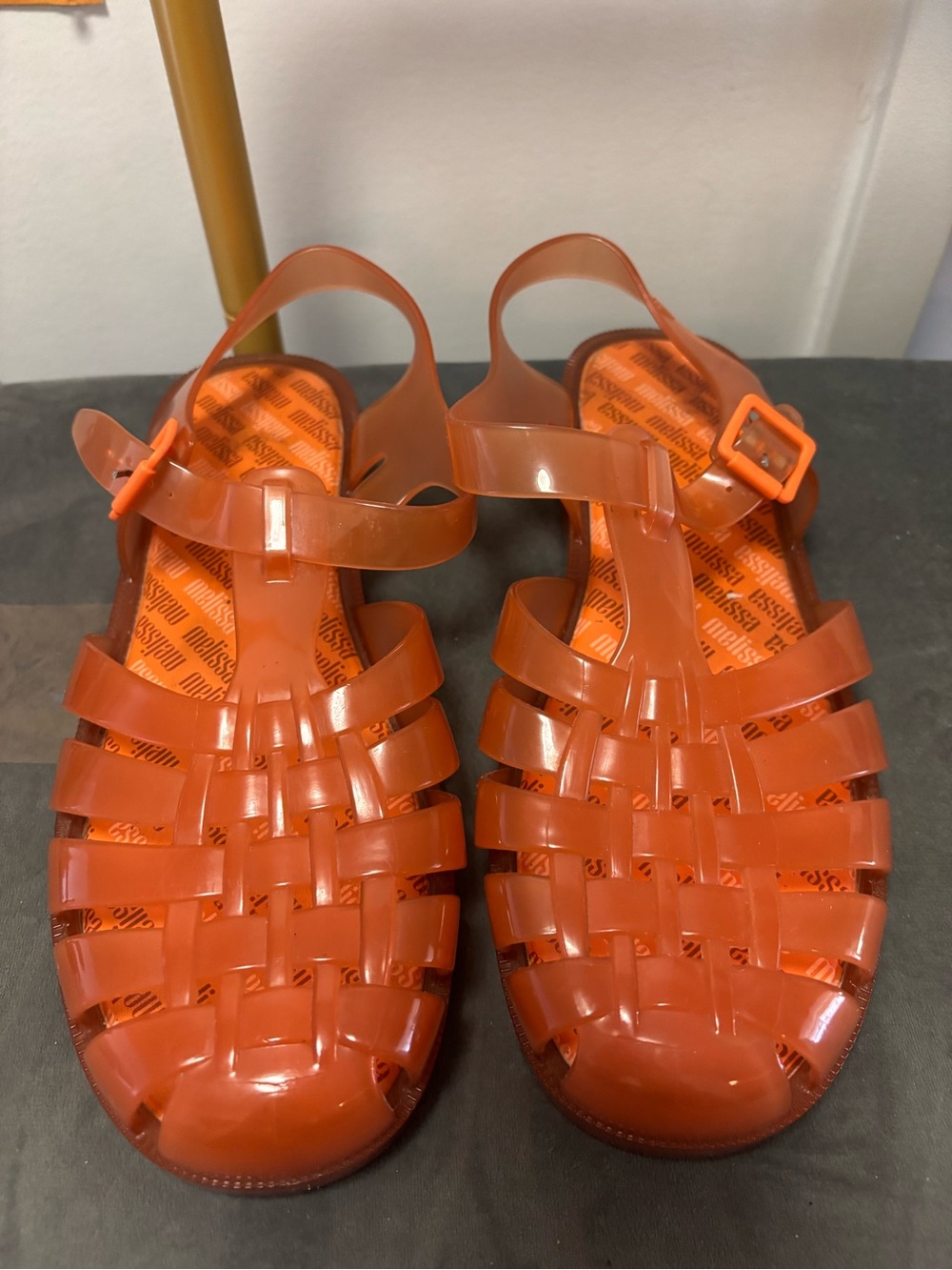 Melissa Orange Jelly Fisherman Sandals